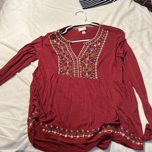 Floral baby doll top